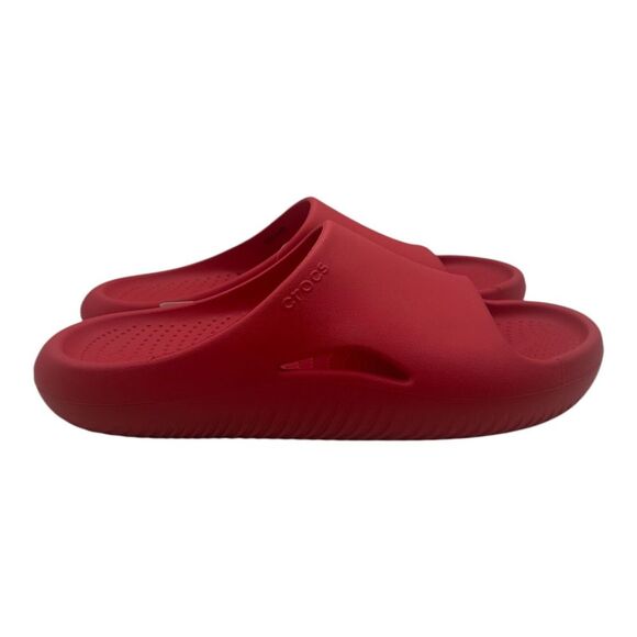 Crocs Mellow Recovery Slide Size Men's 10 Women's 12 Varsity Red Slip On Sandals - Picture 1 of 6